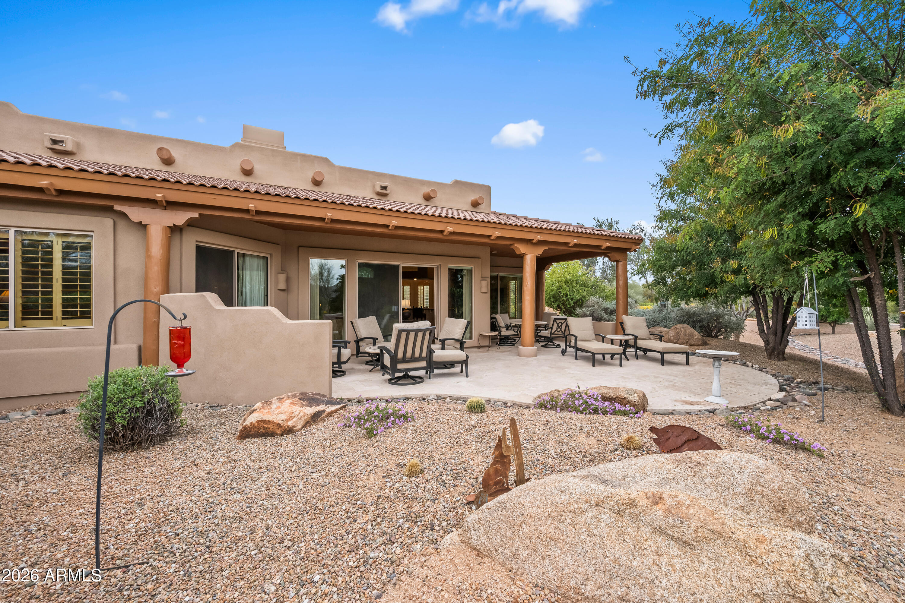 18908 East Quartz Way Rio Verde, AZ 85263 - Photo 36 of 40 a view of a house with backyard and sitting area