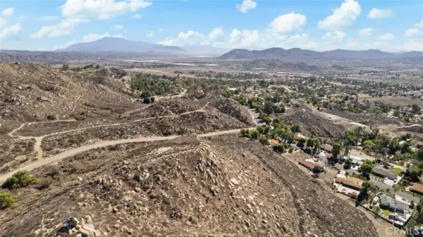 a view of city and mountain