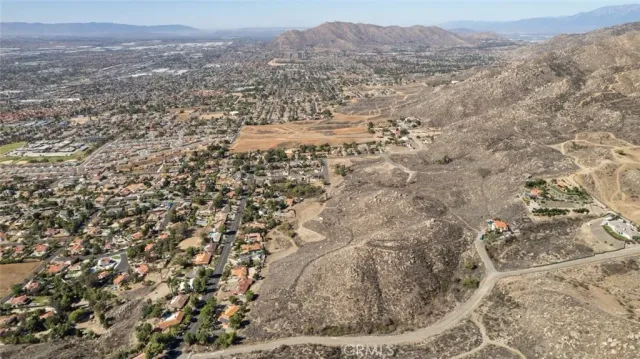 a view of city and mountain