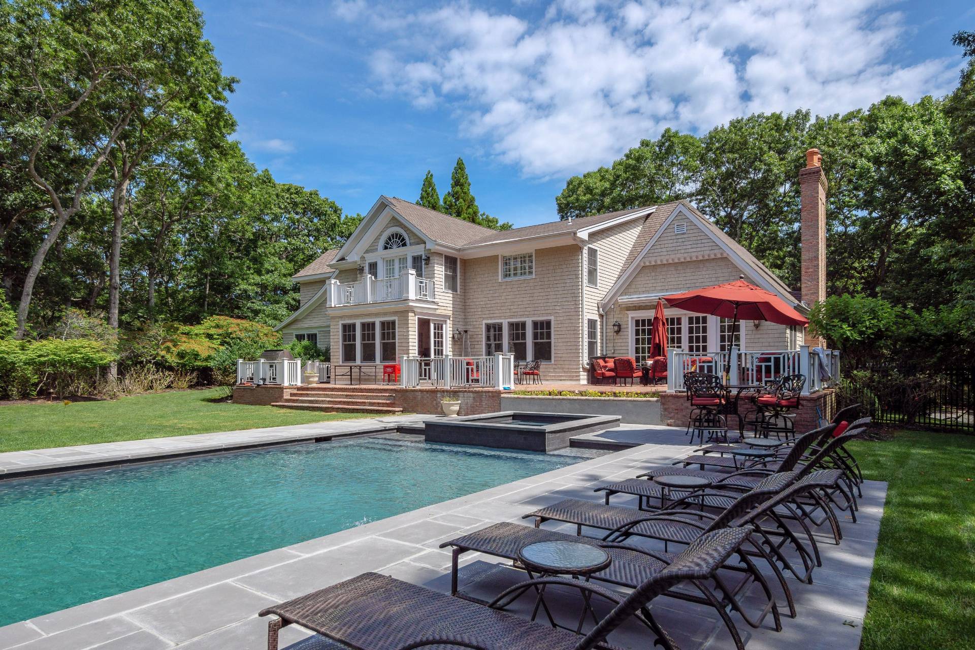 154 Northside Drive Sag Harbor, NY 11963 - Photo 21 of 21 a front view of a house with garden