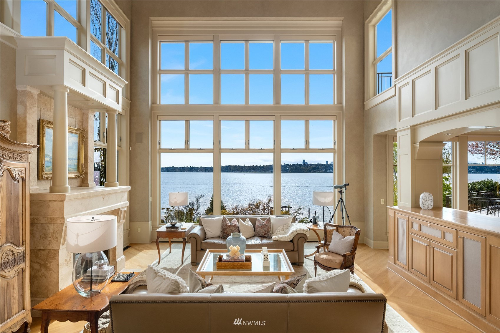 611 Evergreen Point Road Medina, WA 98039 - Photo 7 of 40 a view of a living room and livingroom with furniture
