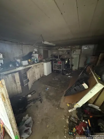 a bed room with a bed and furniture