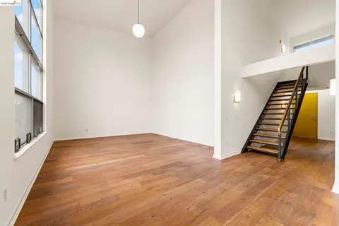 a view of a room with cabinet and a window