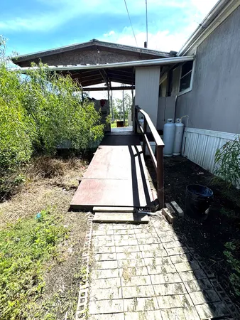 a view of outdoor space and deck