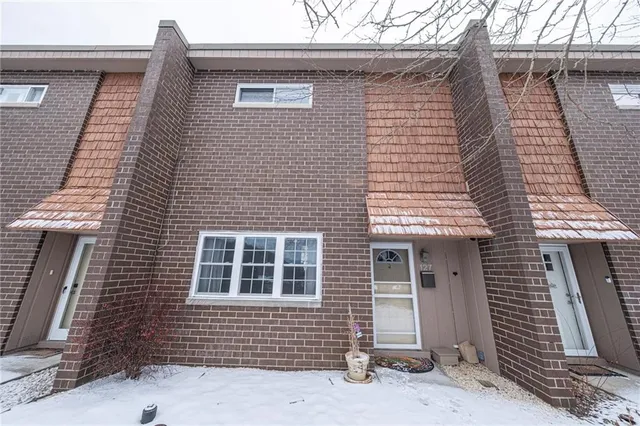 a front view of a house