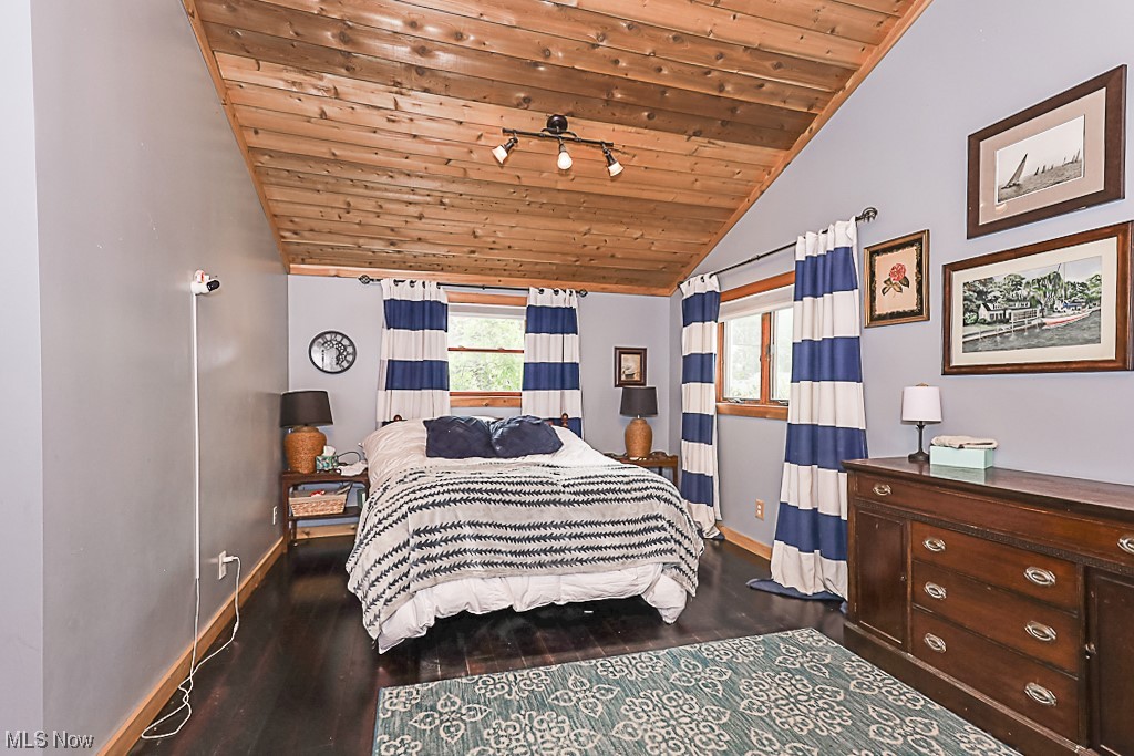 9220 Avon Belden Road North Ridgeville, OH 44039 - Photo 13 of 35 Master bedroom has raised shiplap ceilings and new wood floors giving an open feel to the space