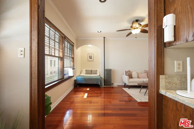 a very nice looking room with a large window