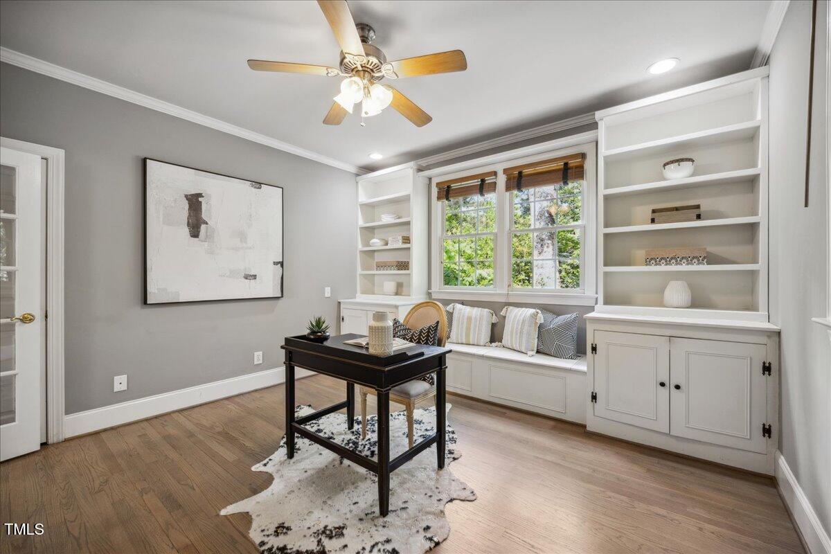 2725 Rosedale Avenue Raleigh, NC 27607 - Photo 25 of 66 Executive study on main floor with built ins