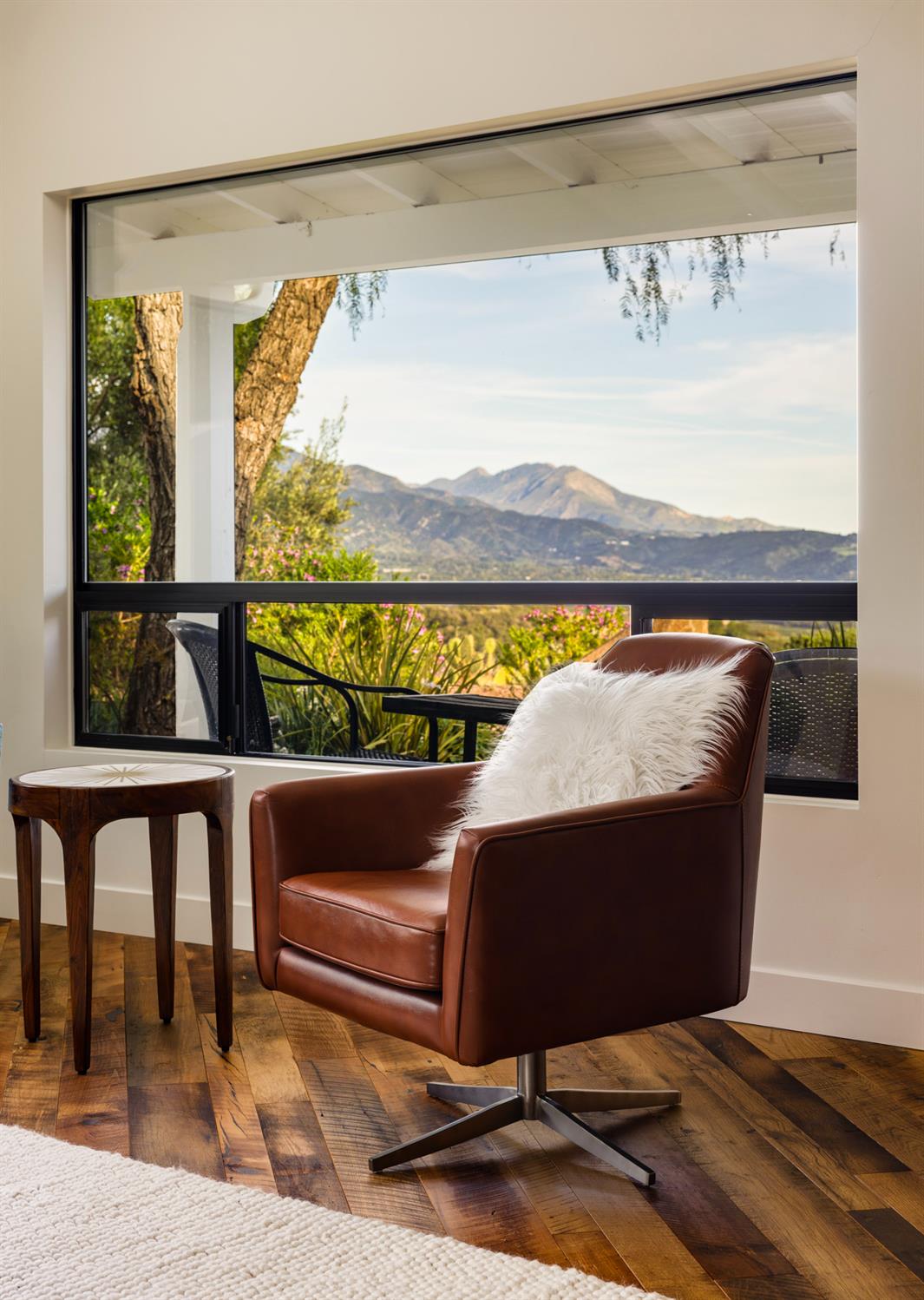 1417 Foothill Road Ojai, CA 93023 - Photo 6 of 41 a view of sitting area with furniture and a small yard