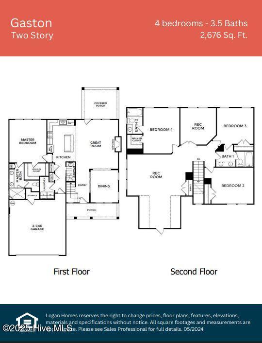288 Langston Road Hampstead, NC 28443 - Photo 23 of 23 Gaston Floorplan JPEG