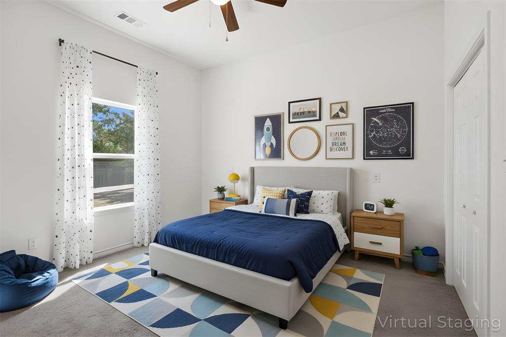 850 County Road Honey Grove, TX 75446 - Photo 26 of 40 a bedroom with a bed and a window