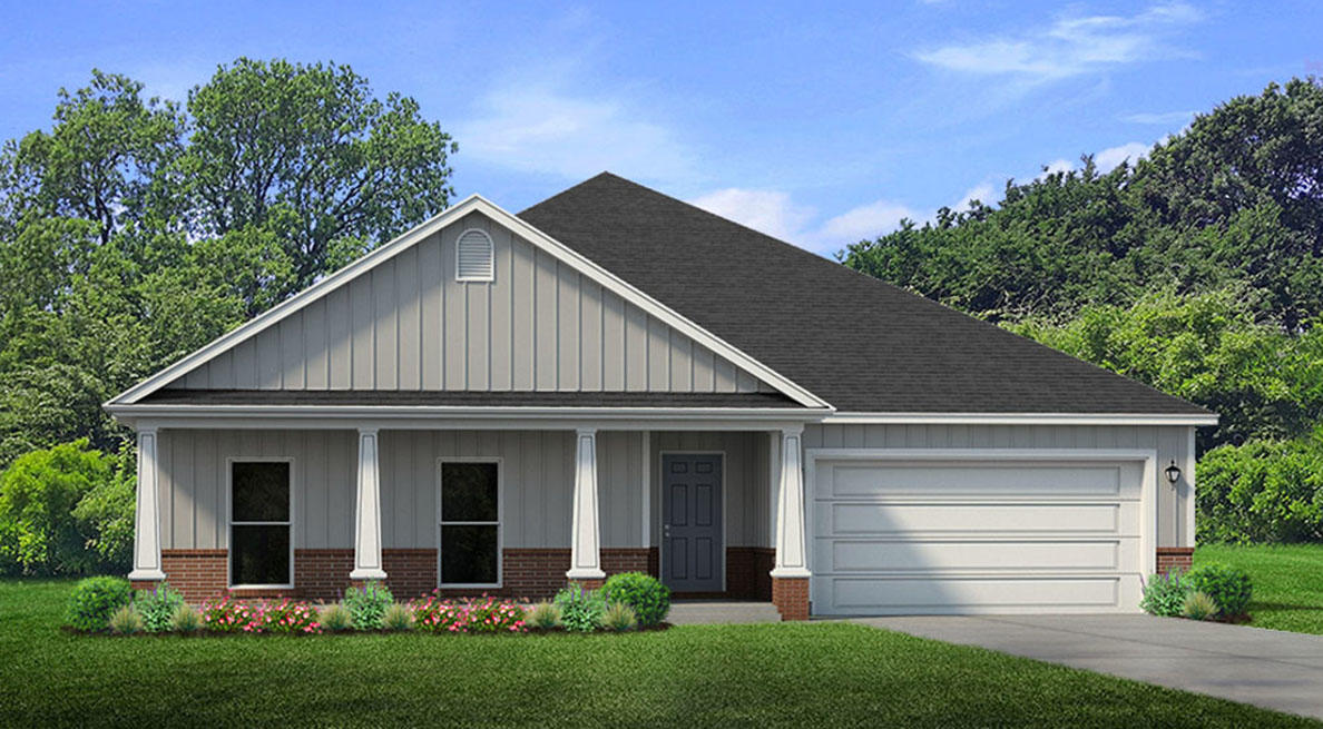 231 Conner Circle Santa Rosa Beach, FL 32459 - Photo 1 of 19 a front view of a house with a yard and garage