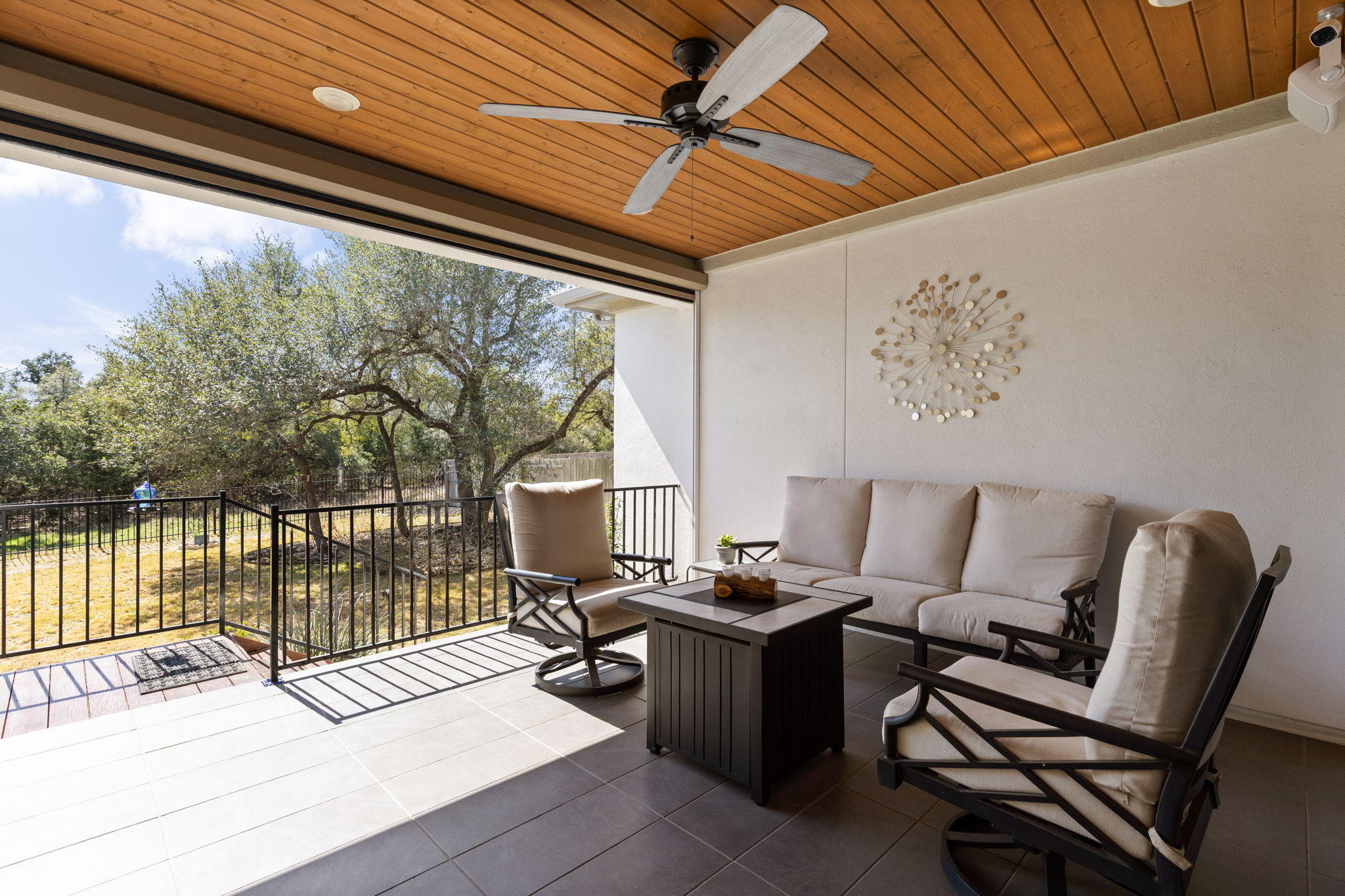 829 Pink Granite Boulevard Dripping Springs, TX 78620 - Photo 18 of 30 Remote-controlled roll-down power shade allows year-round comfort.