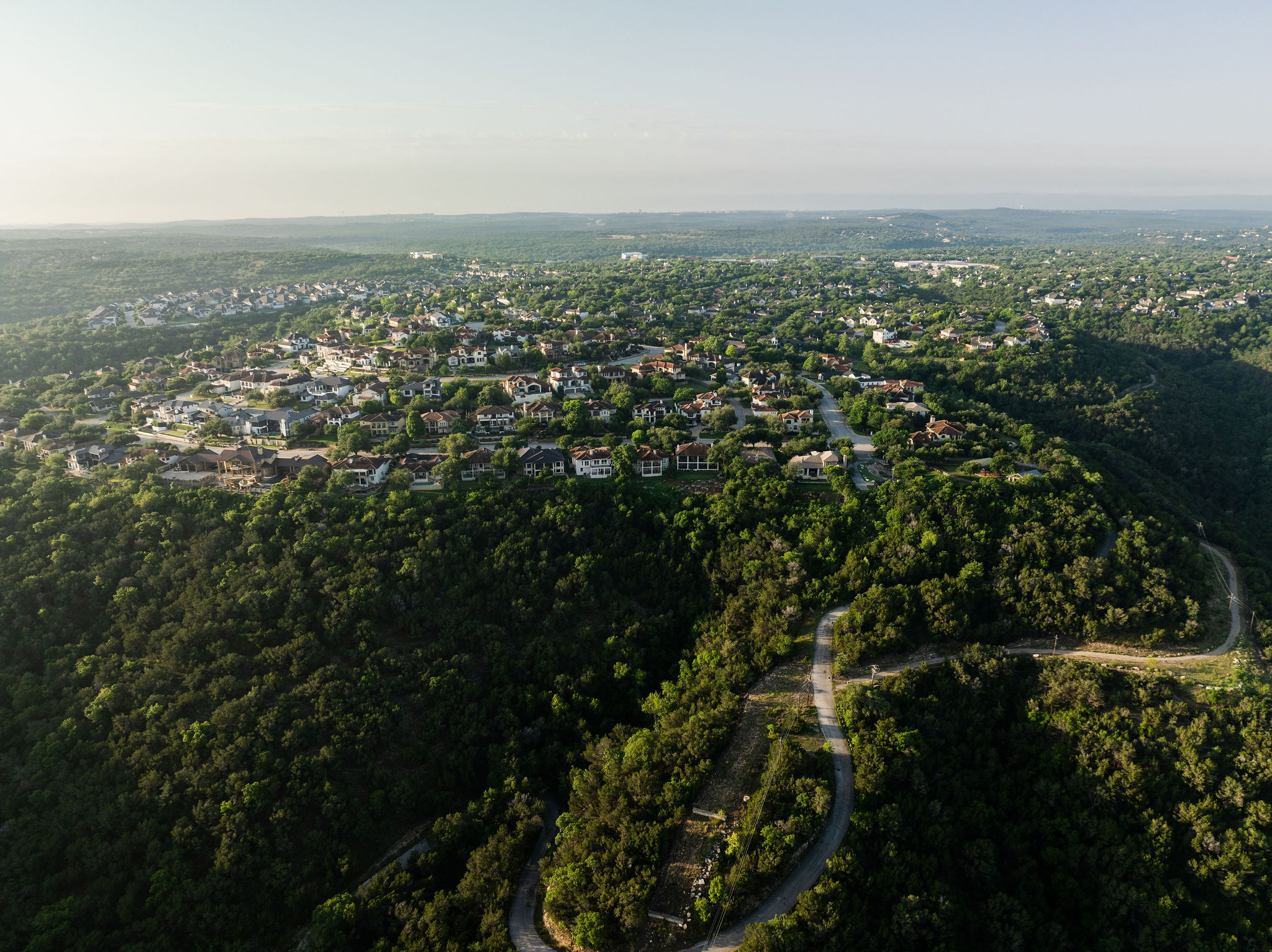 1901 Sea Eagle View Austin, TX 78738 - Photo 4 of 39 Aerial view of neighborhood on Lake Austin.