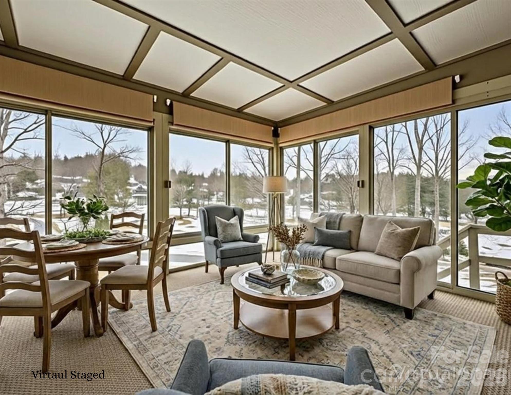 3100 Cove Loop Road Hendersonville, NC 28739 - Photo 19 of 43 a living room with furniture and a large window