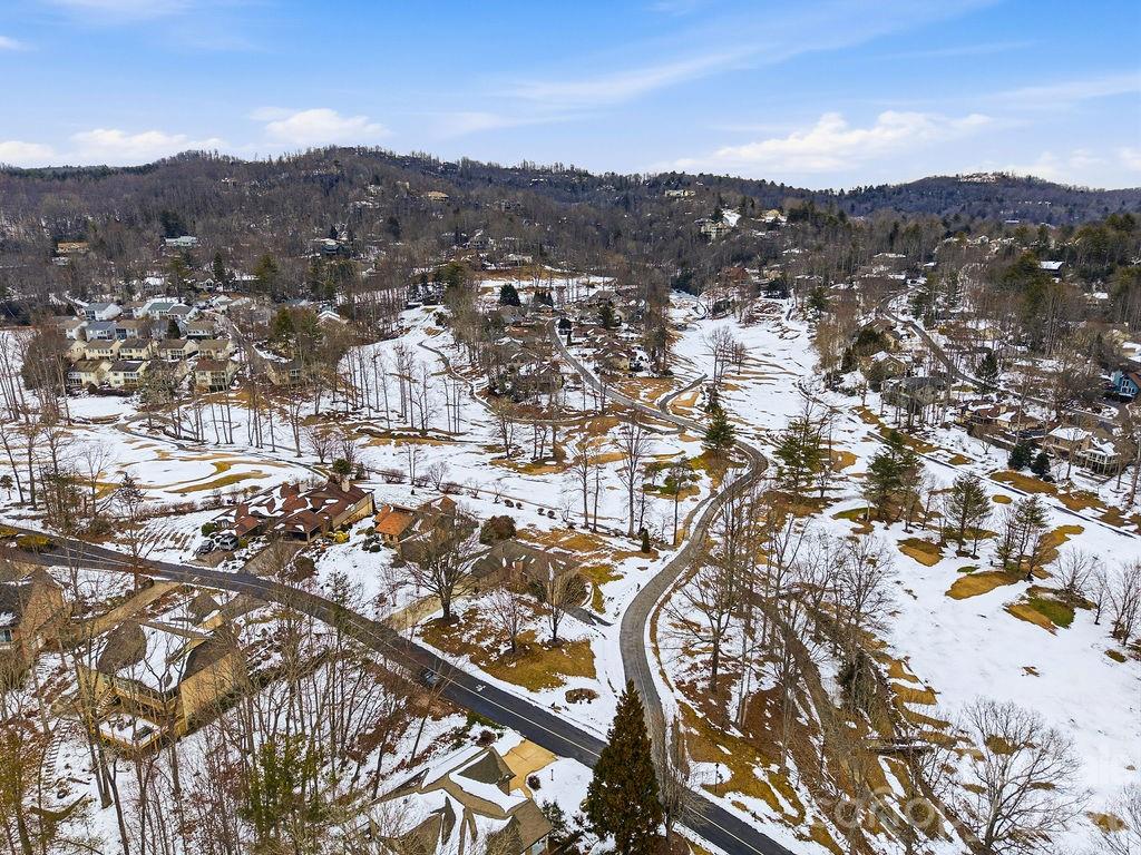 3100 Cove Loop Road Hendersonville, NC 28739 - Photo 42 of 43 an aerial view of residential houses with city view