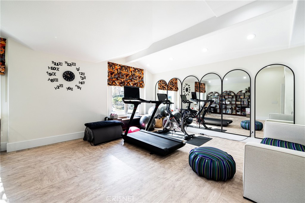 3626 Paseo Primario Calabasas, CA 91302 - Photo 23 of 41 a view of a room with gym equipment