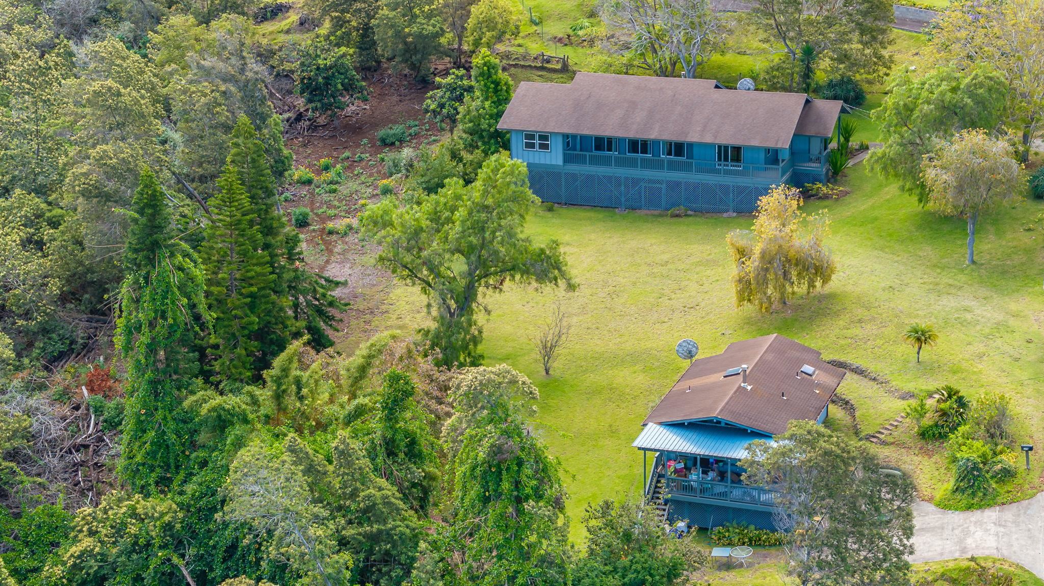 115 Alae Road Kula, HI 96790 - Photo 45 of 50 an aerial view of a house with a yard swimming pool and outdoor seating