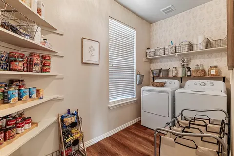 a room with storage and utility