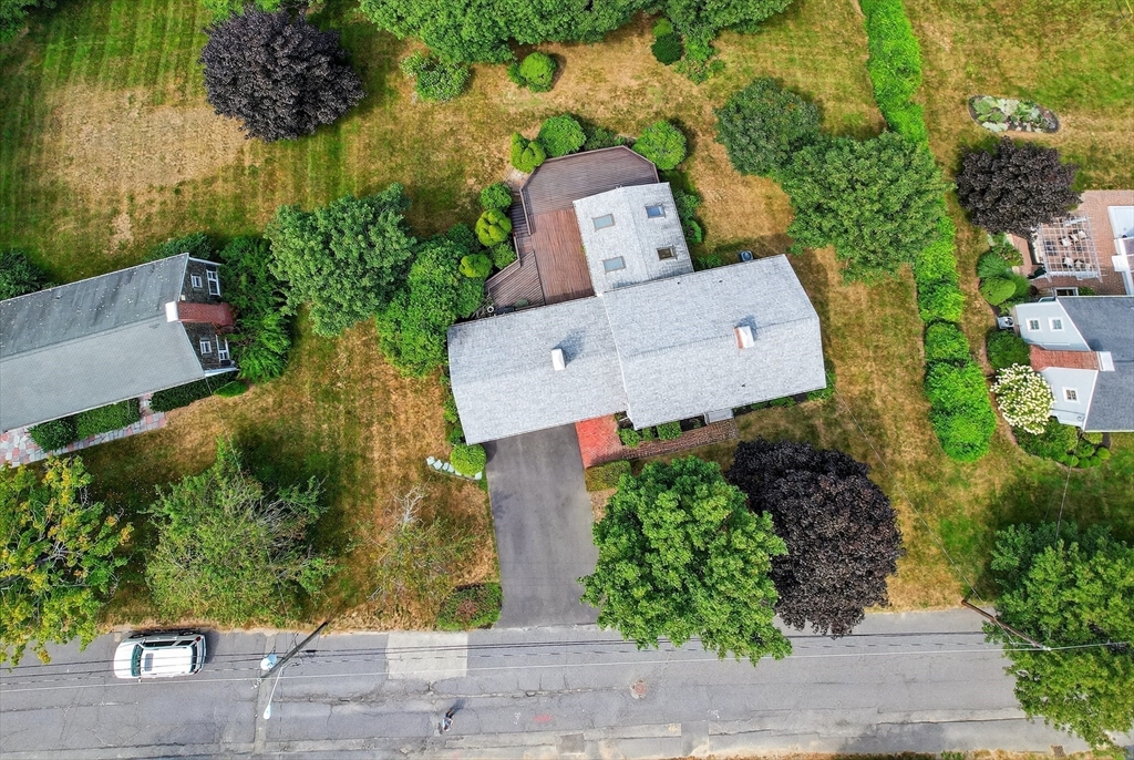 78 Old Pasture Road Cohasset, MA 02025 - Photo 6 of 27 an aerial view of a house with a yard and garden