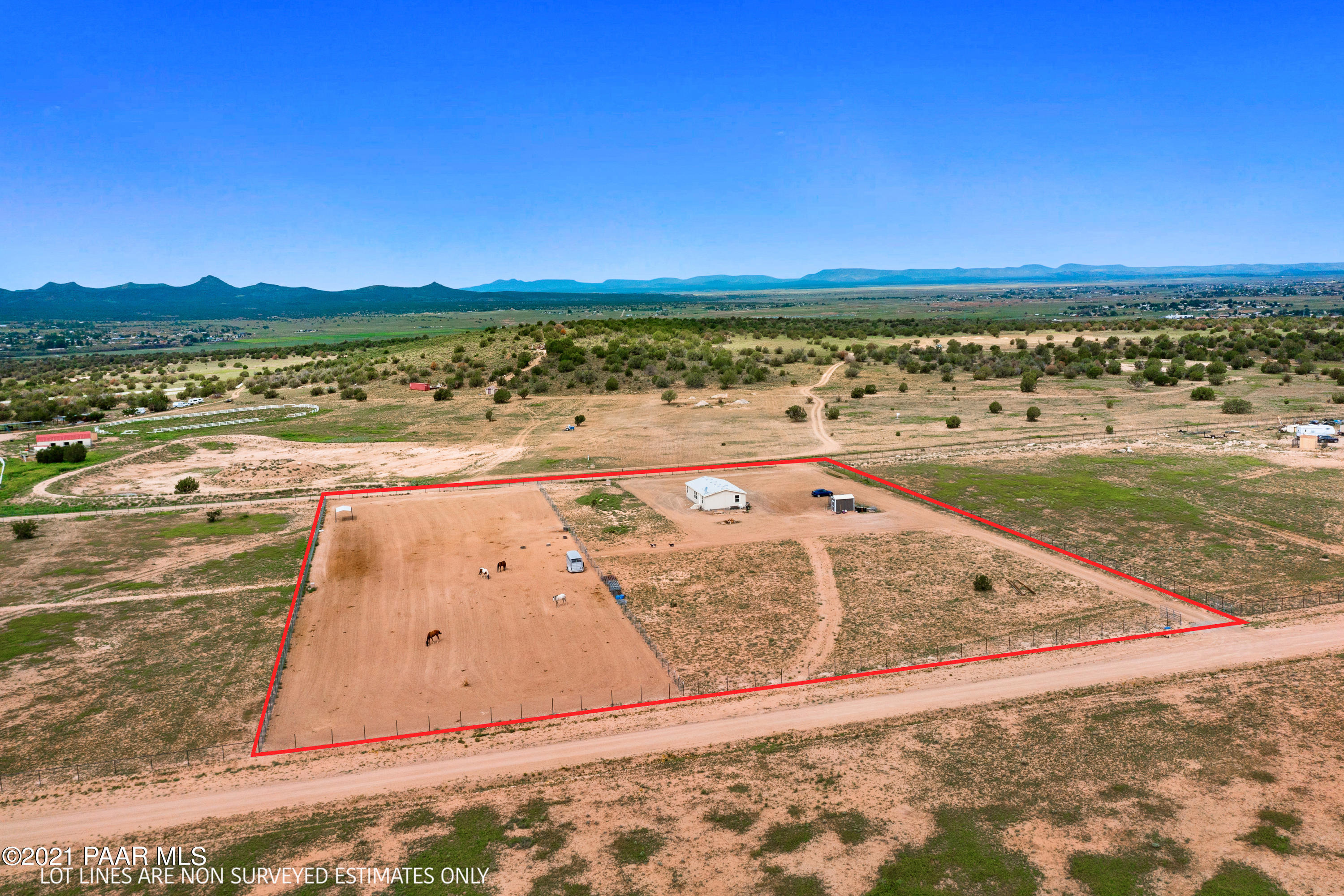 23350 North Headwaters Road Paulden, AZ 86334 - Photo 25 of 33 Aerial - Headwater Road Frontage