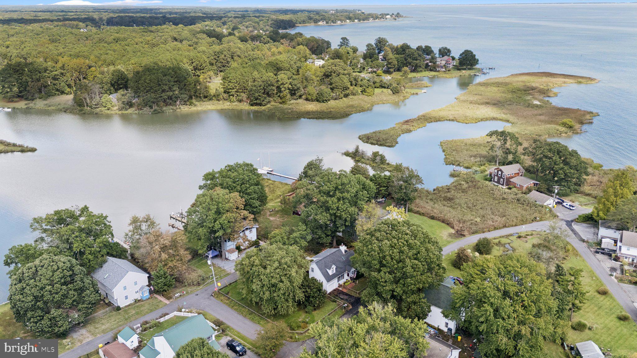 968 Chesapeake Avenue Deale, MD 20751 - Photo 42 of 57 an aerial view of a houses with a lake view