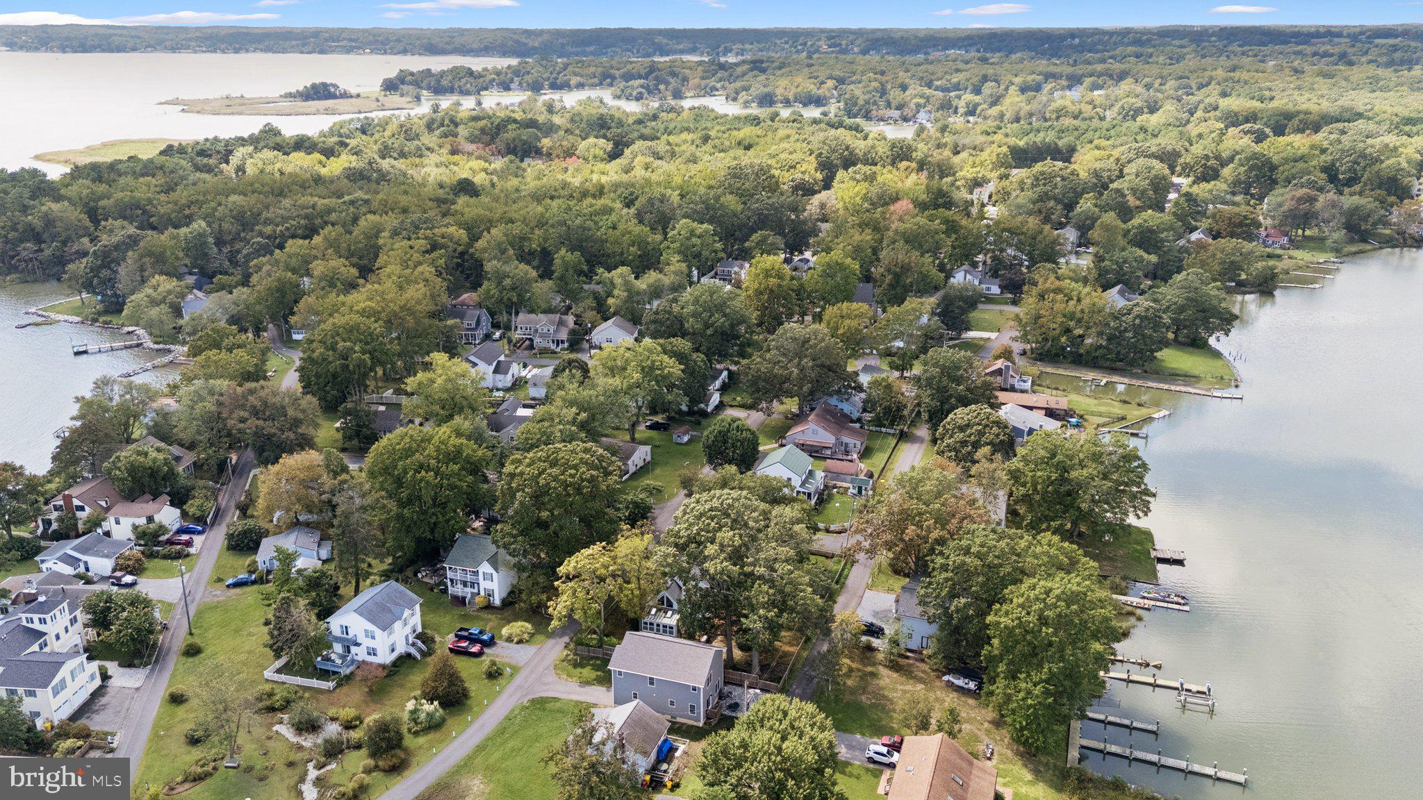 968 Chesapeake Avenue Deale, MD 20751 - Photo 45 of 57 an aerial view of a houses with a yard