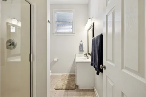 a view of balcony with furniture