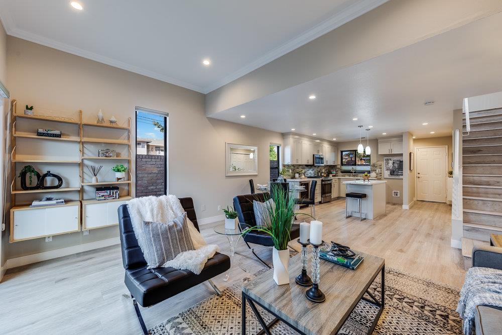 800 Rue Montagne Campbell, CA 95008 - Photo 19 of 53 a living room with furniture kitchen view and a table