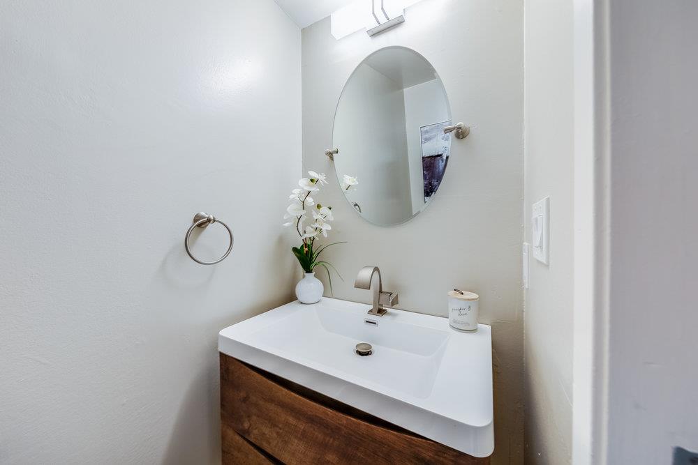 800 Rue Montagne Campbell, CA 95008 - Photo 20 of 53 a bathroom with a sink mirror and vanity