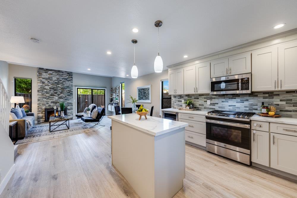 800 Rue Montagne Campbell, CA 95008 - Photo 6 of 53 a view of kitchen with sink microwave and stove
