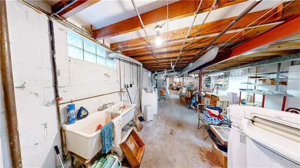 a view of storage and utility room