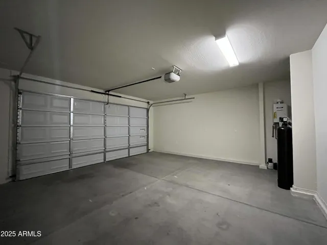 a view of a garage