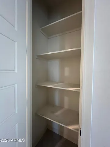 a close view of closet