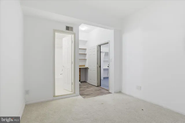 a view of closet area