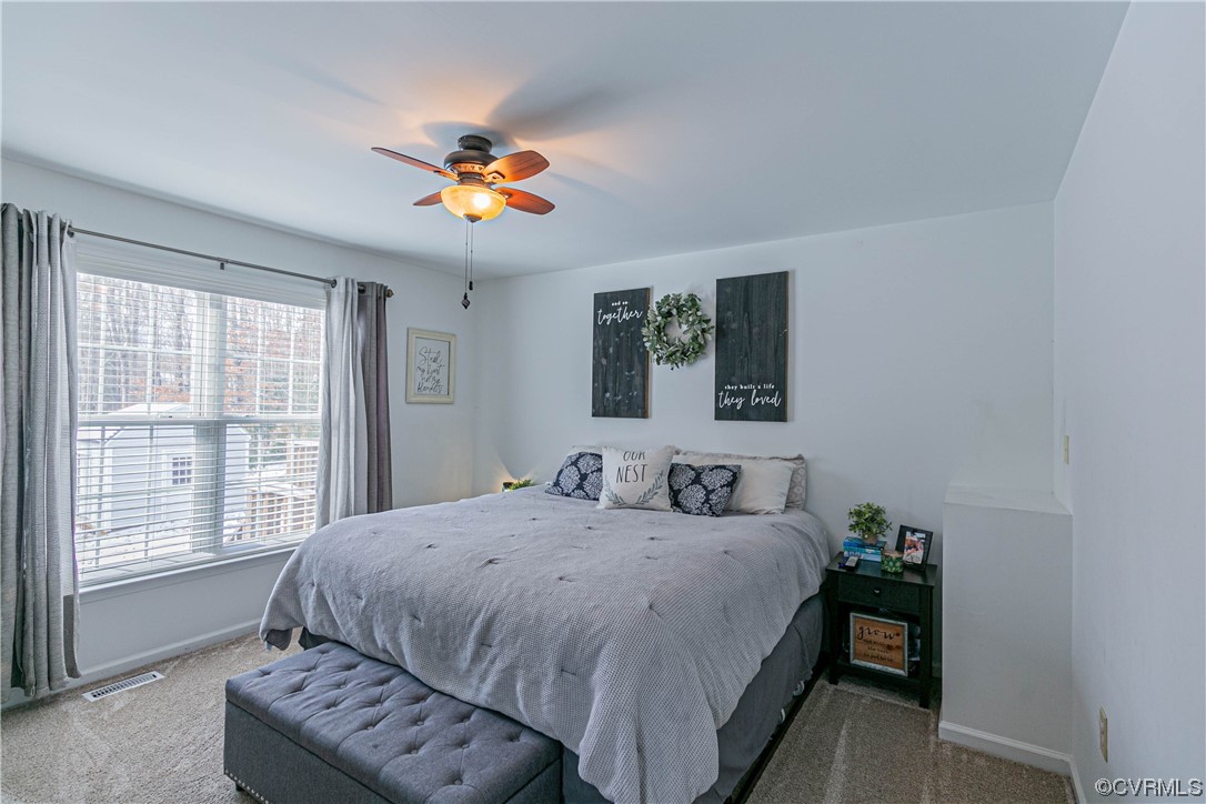 213 Cedar Ridge Drive Ruther Glen, VA 22546 - Photo 12 of 50 Carpeted bedroom with ceiling fan