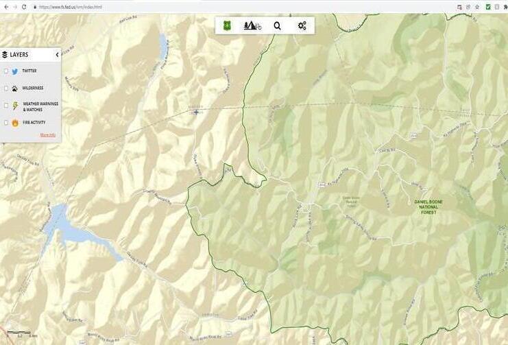 900 Duke Powell Road McKee, KY 40447 - Photo 12 of 13 National Forest map