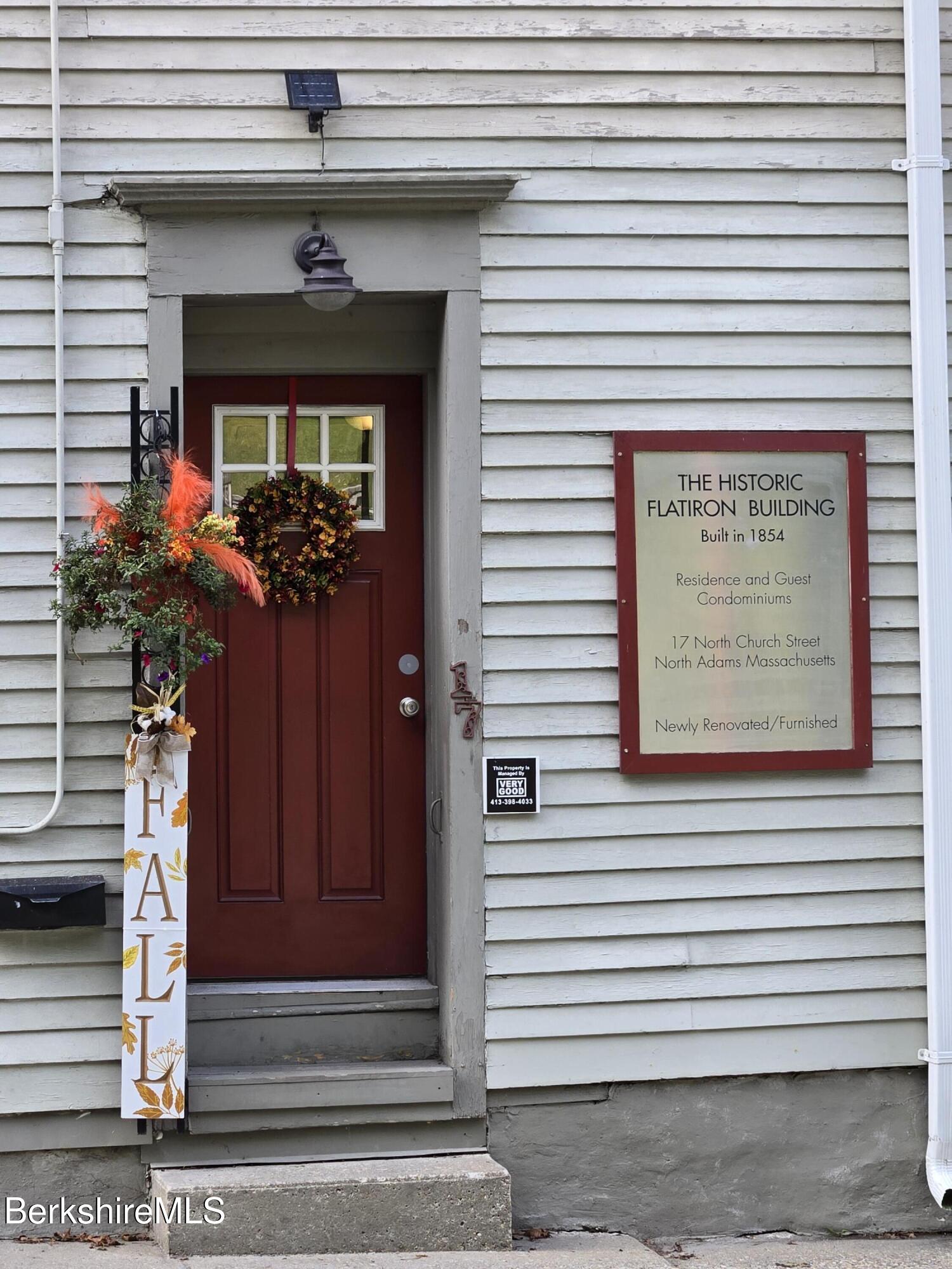 19 Church Street, Unit 10 North Adams, MA 01247 - Photo 4 of 15 a view of a entryway door front of house