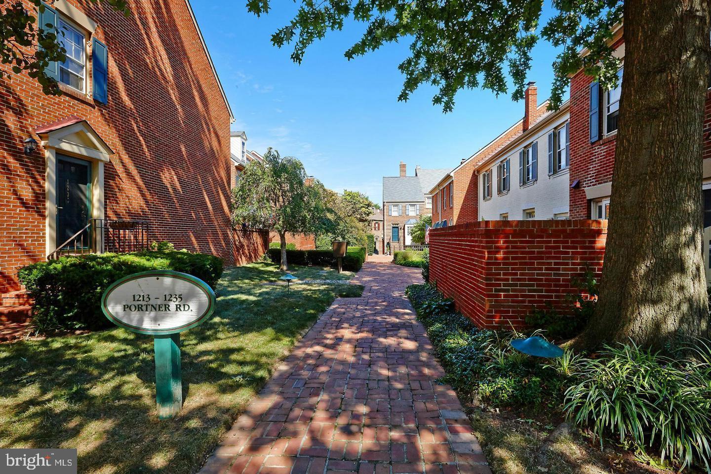 1235 Portner Road Alexandria, VA 22314 - Photo 2 of 23 a view of a pathway of a house with a yard