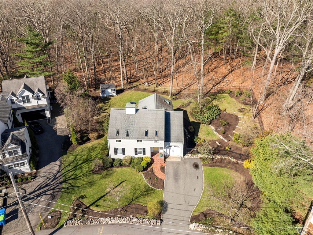 7 Madison Road Wellesley, MA 02481 - Photo 26 of 27 a aerial view of a house with a yard