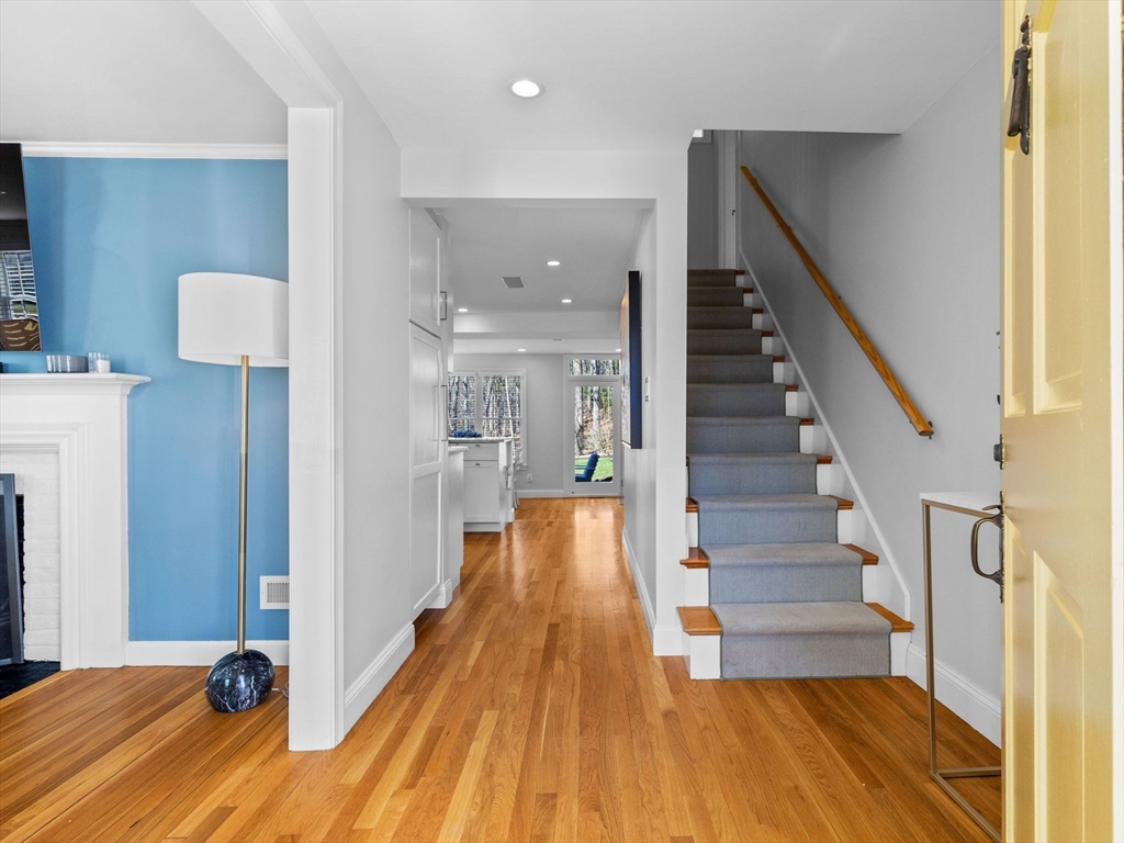 7 Madison Road Wellesley, MA 02481 - Photo 3 of 27 a view of entryway and hall with wooden floor