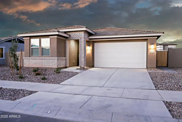 a front view of a house with shower