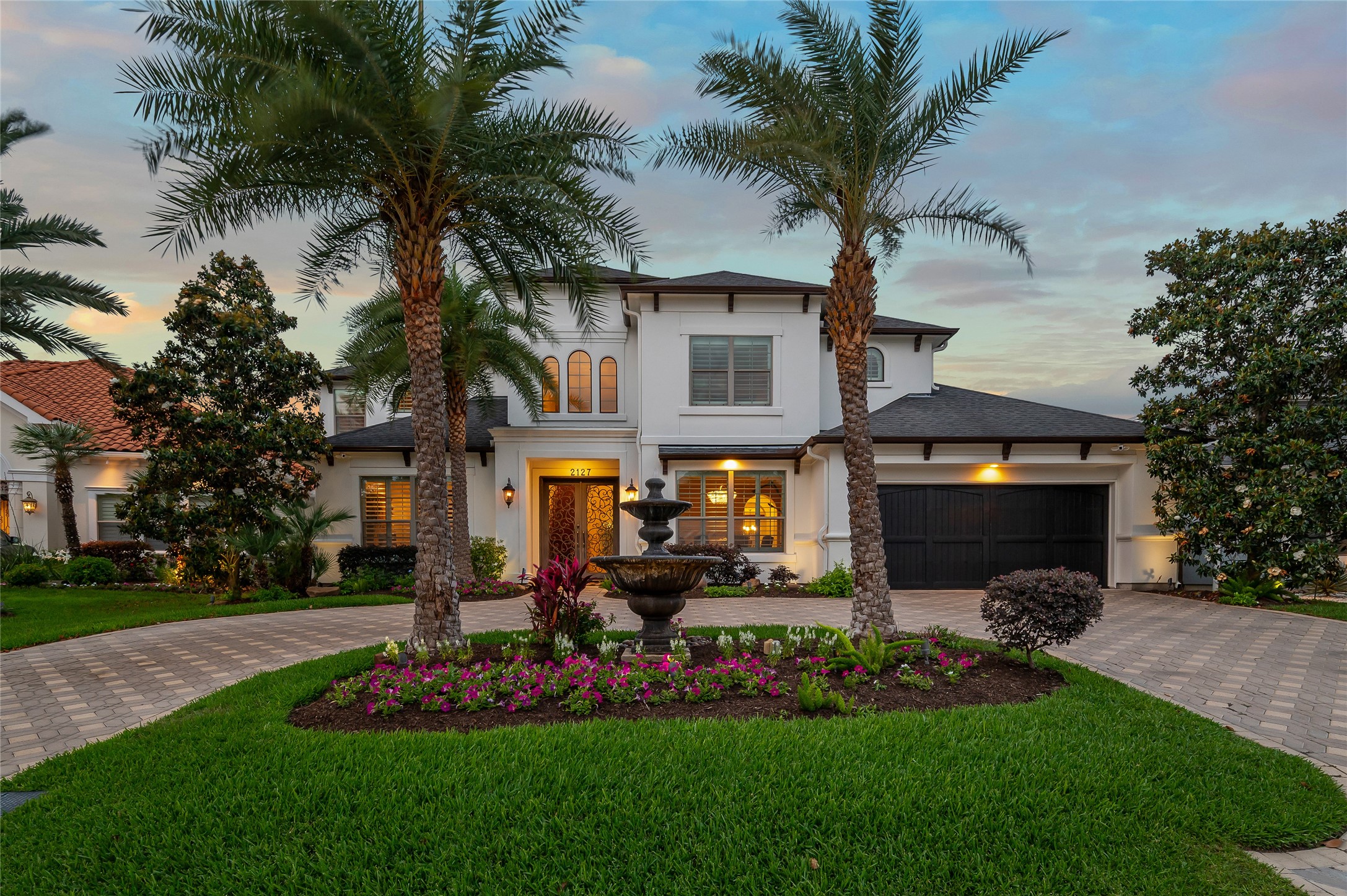 2127 Thicket Ridge Lane Houston, TX 77077 - Photo 3 of 48 Enjoy the twilight view of your new home.