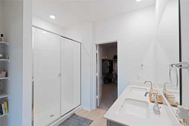 a bathroom with a sink and a tub