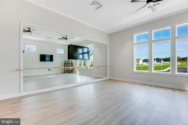 a view of hallway with livingroom