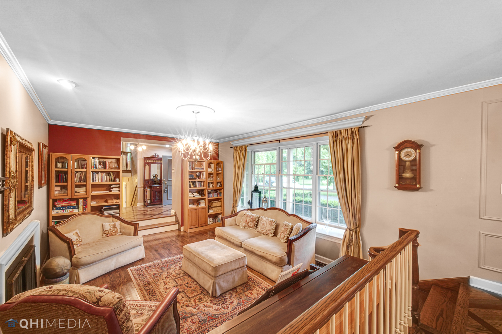 1076 Aberdeen Road Inverness, IL 60067 - Photo 9 of 21 a living room with furniture and large windows