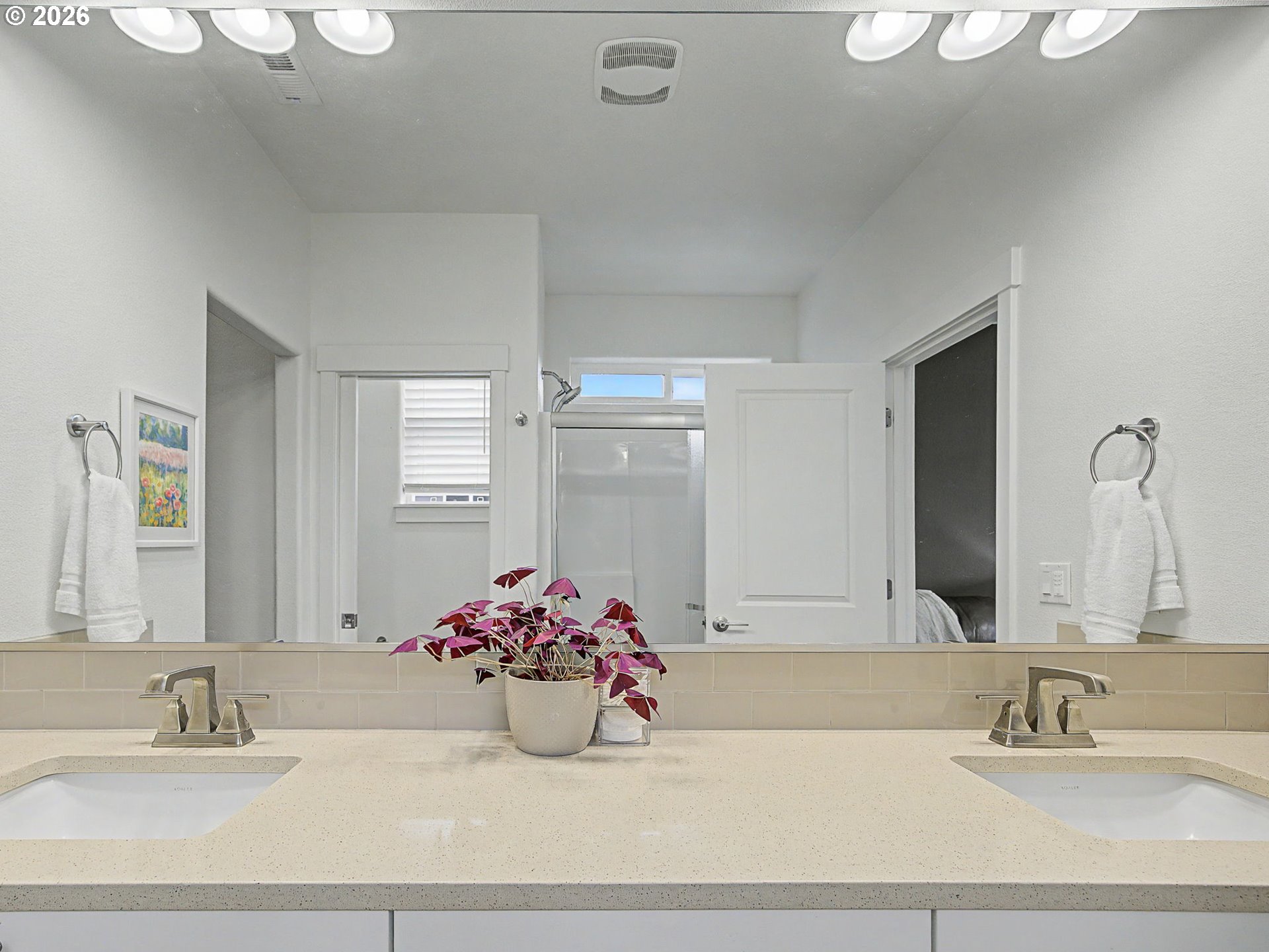 245 Northeast Hill Way Estacada, OR 97023 - Photo 33 of 45 a bathroom with a sink and a mirror