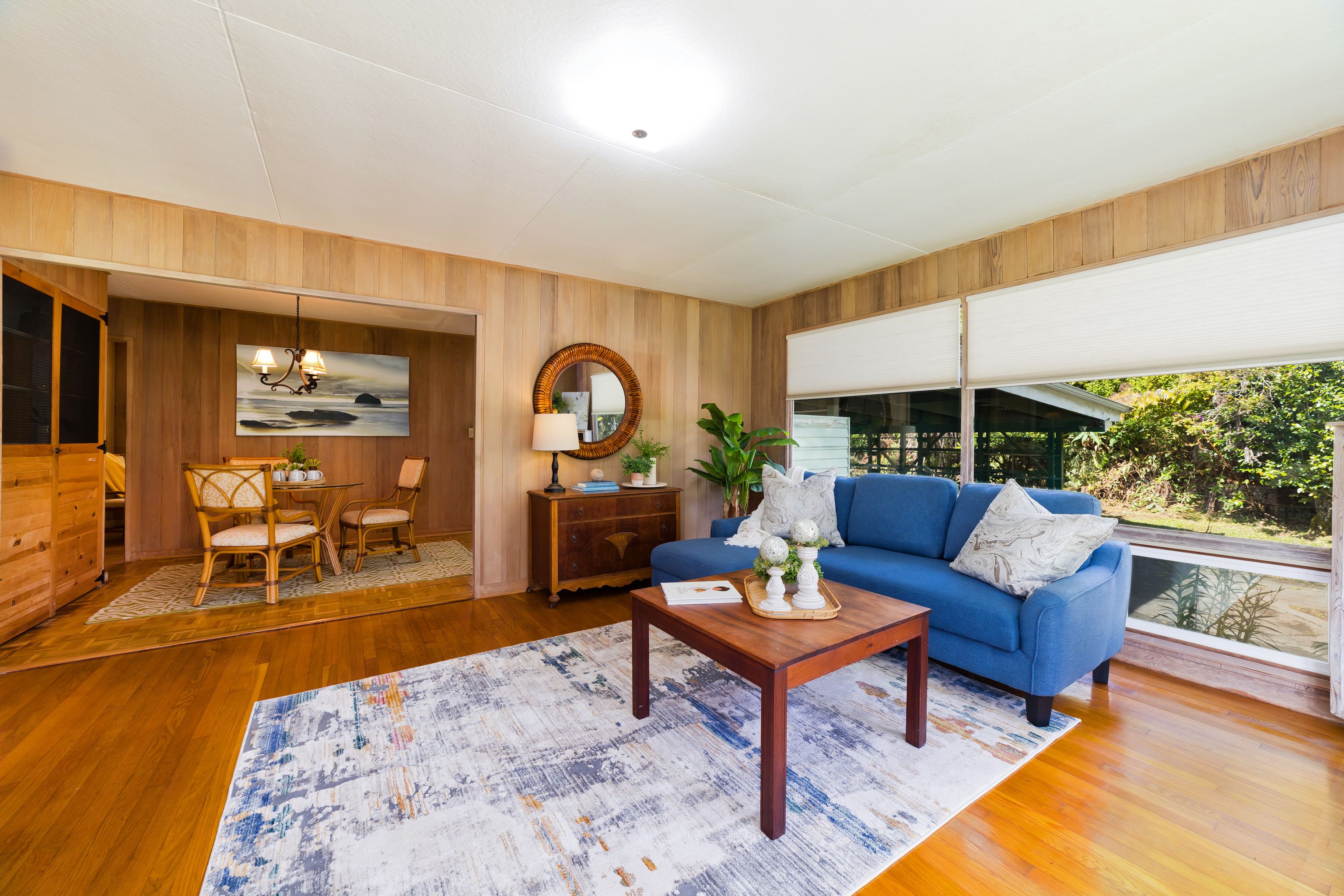 19-4113 Haunani Road Volcano, HI 96785 - Photo 10 of 30 a living room with furniture and a wooden floor