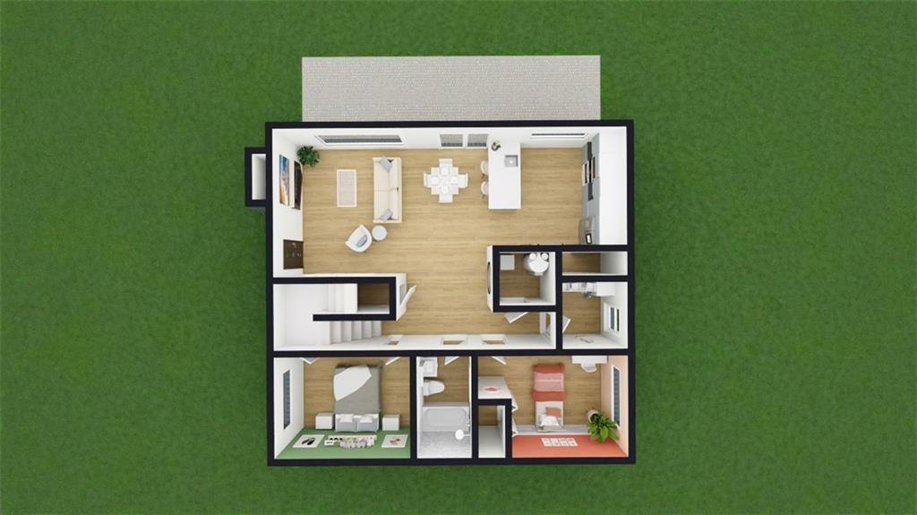 160 Whispering Pines Road Ranger, GA 30734 - Photo 3 of 6 a view of building with a floor to ceiling window and kitchen