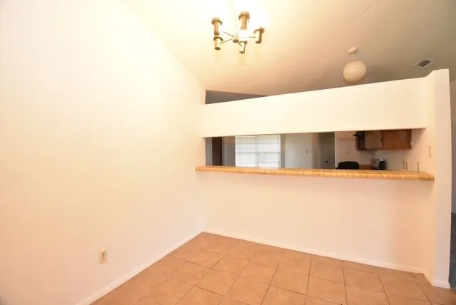 a view of an empty room